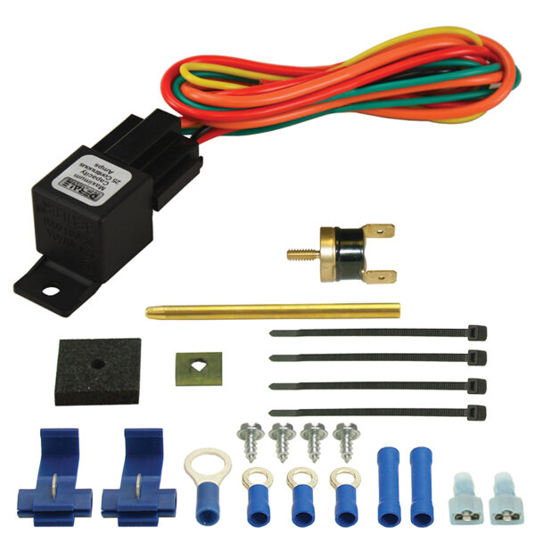 Fan Temperature Switch 180°F Electric Fan Temperature Sensor Switch – Push Probe Style, Universal Fit, Brass Water Temp Gauges For Honda Civic