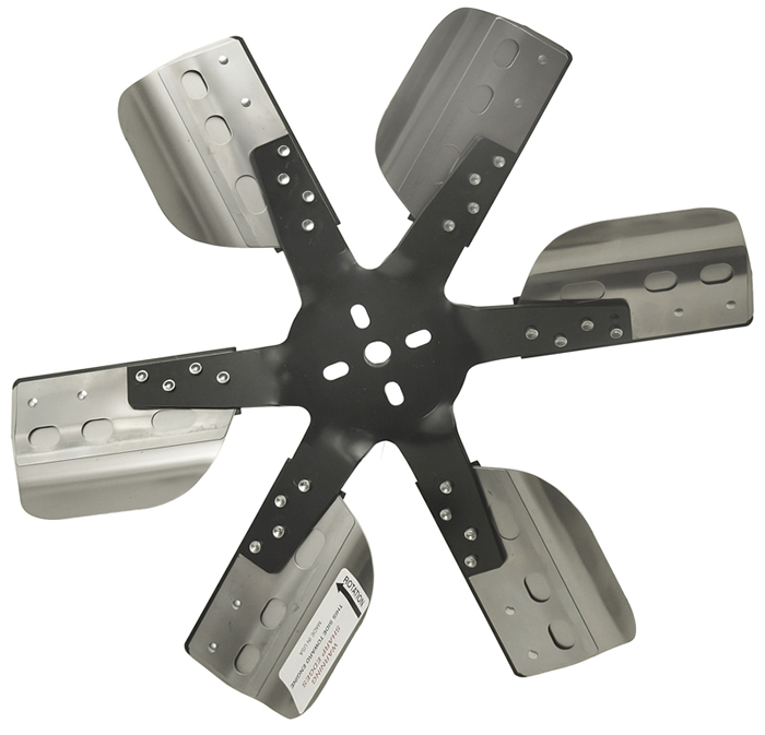 17″ Heavy Duty Stainless Steel Reverse Rotation Flex Fan, Black Hub ...