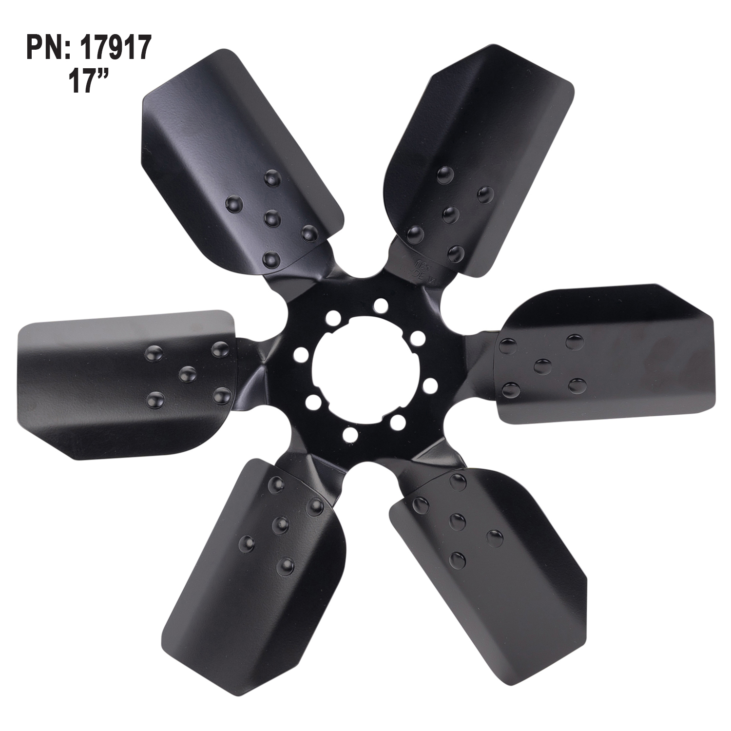17″ Reverse Rotation Fan Clutch Fan, Black - US Motorworks
