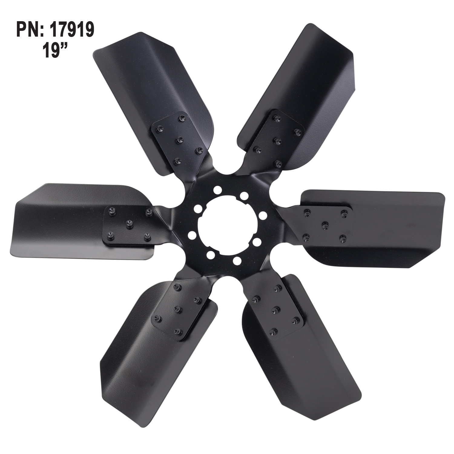 19″ Reverse Rotation Fan Clutch Fan, Black - US Motorworks